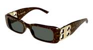 Balenciaga Dynasty Rectangle Sunglasses - Havana/Gold - Thumbnail 1