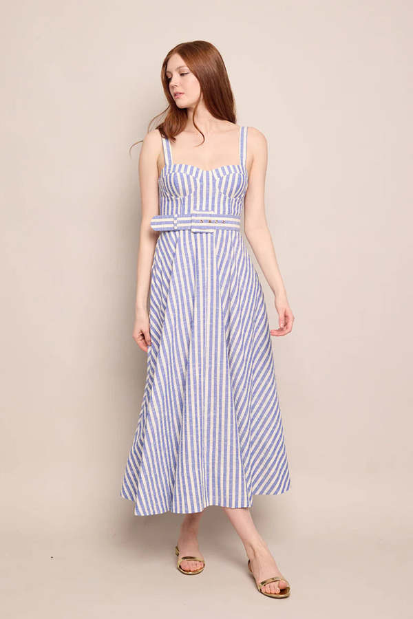 cara cara blue and white dress Cara Cara Nash Mini Dress