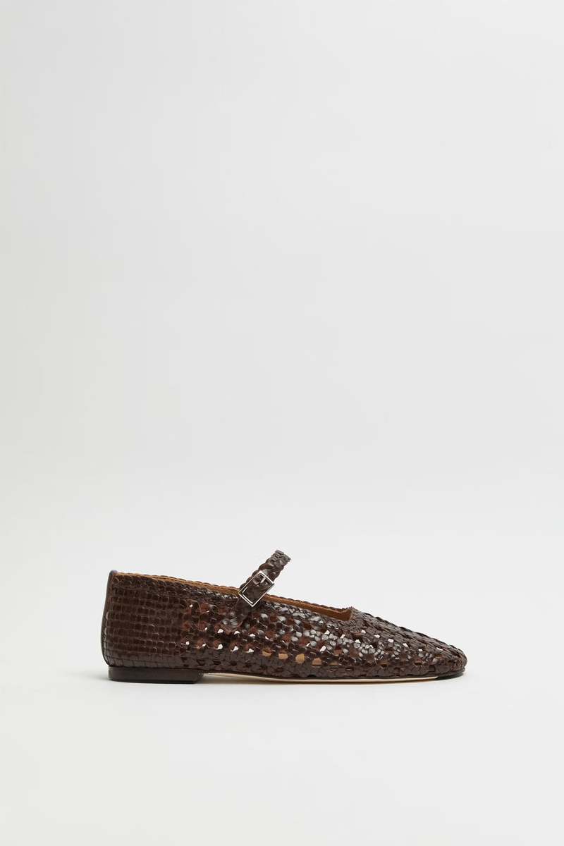 Miista Yeida Ballerina Flat - Chocolate Brown Miista Yeida Ballerina Flat - Chocolate Brown