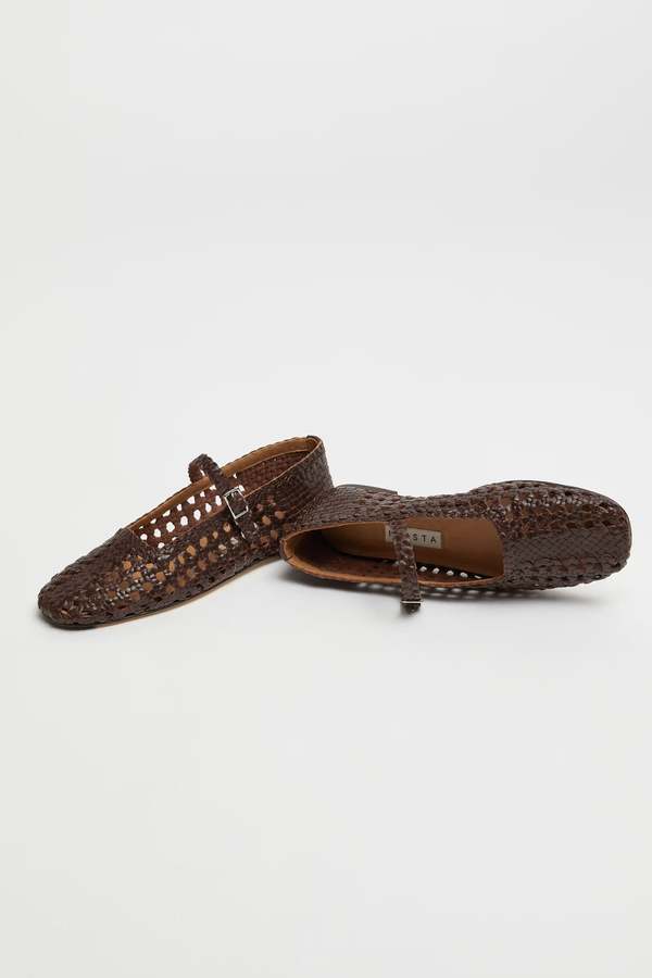 Miista Yeida Ballerina Flat - Chocolate Brown Miista Yeida Ballerina Flat - Chocolate Brown