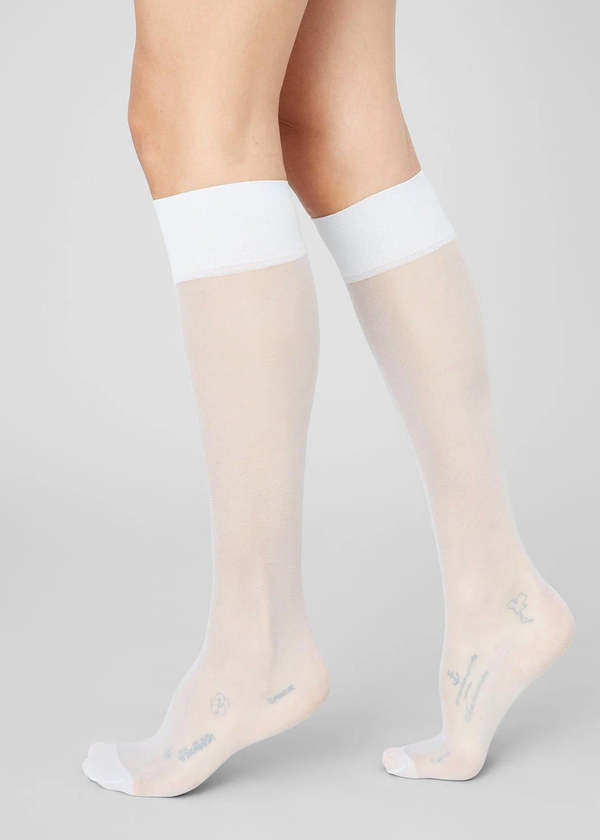 Swedish Stockings Elin Premium Knee-Highs 2-Pack - Light Grey