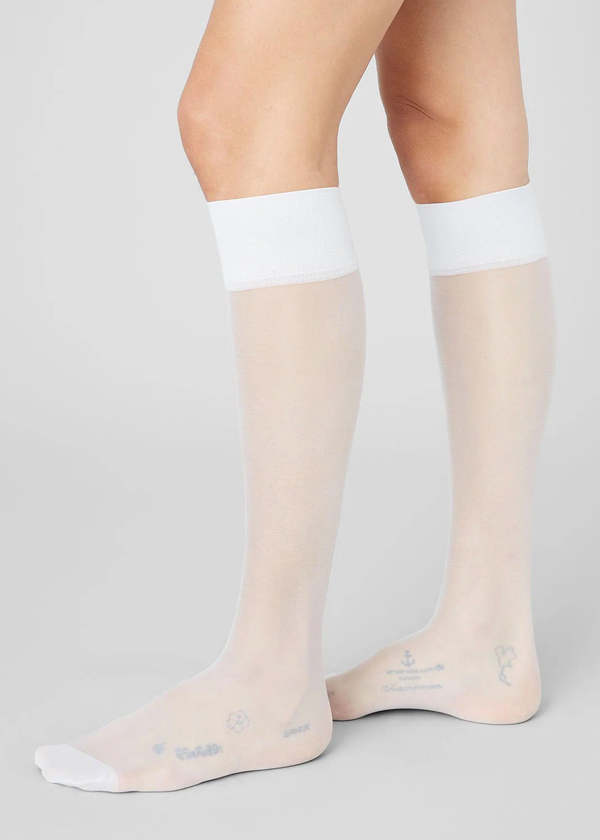 Swedish Stockings Elin Premium Knee-Highs 2-Pack - Light Grey