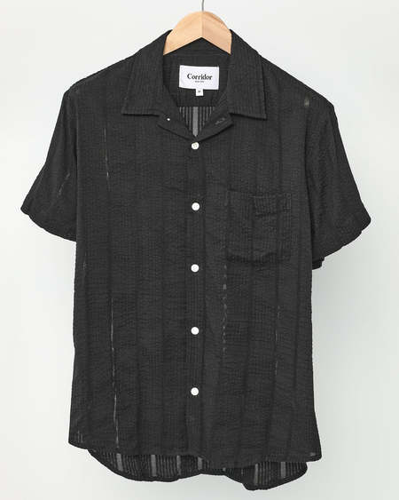 BODE PETAL LACE SS SHIRT - ECRU BLACK | Garmentory