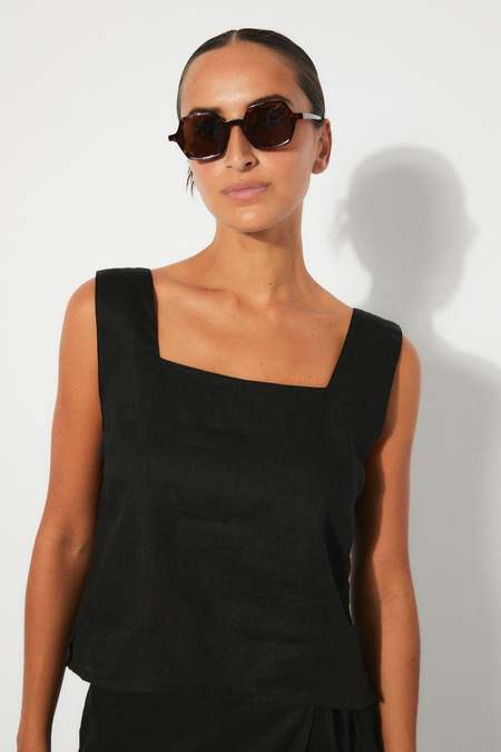 RITA ROW／ECLAT BUSTIER Rita Row Eclat knit crop tank top bustier red ribbed | Pipe