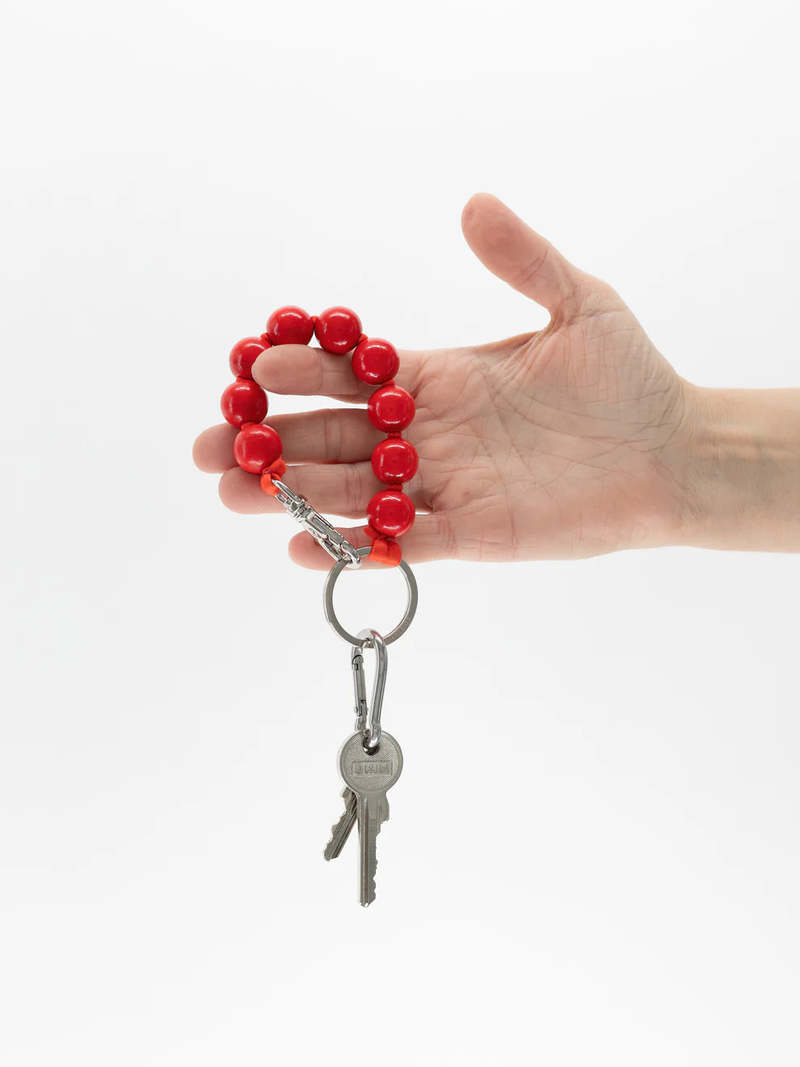 It Is Well L.A. Big Perlen Short Keychain - Red