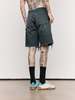 Maison Margiela Grey Stud Denim Shorts - Thumbnail 7
