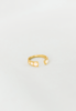 SS Jewelry Moonstone Ring - 14K Gold Vermeil - Thumbnail 1
