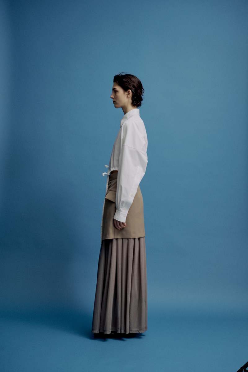 Clementine's UJOH Cropped Shirt - White/Black