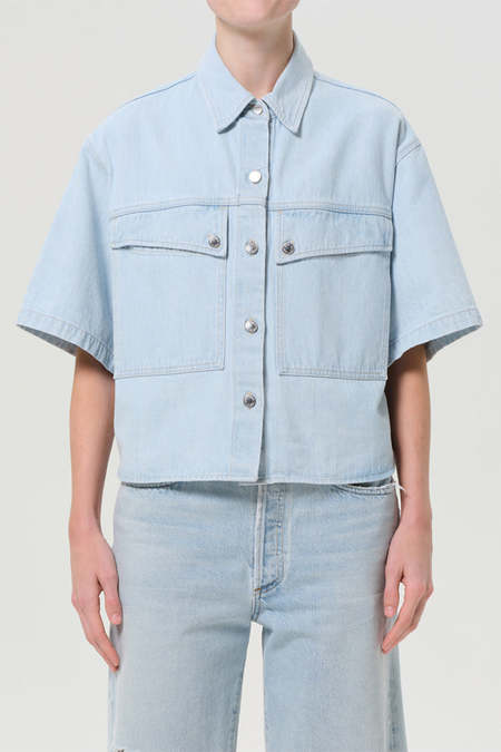 Dunst ♥ for WOMEN UNISEX VINTAGE WORK DENIM JACKET Blue Vintage Work Denim Jacket by Dunst on Sale