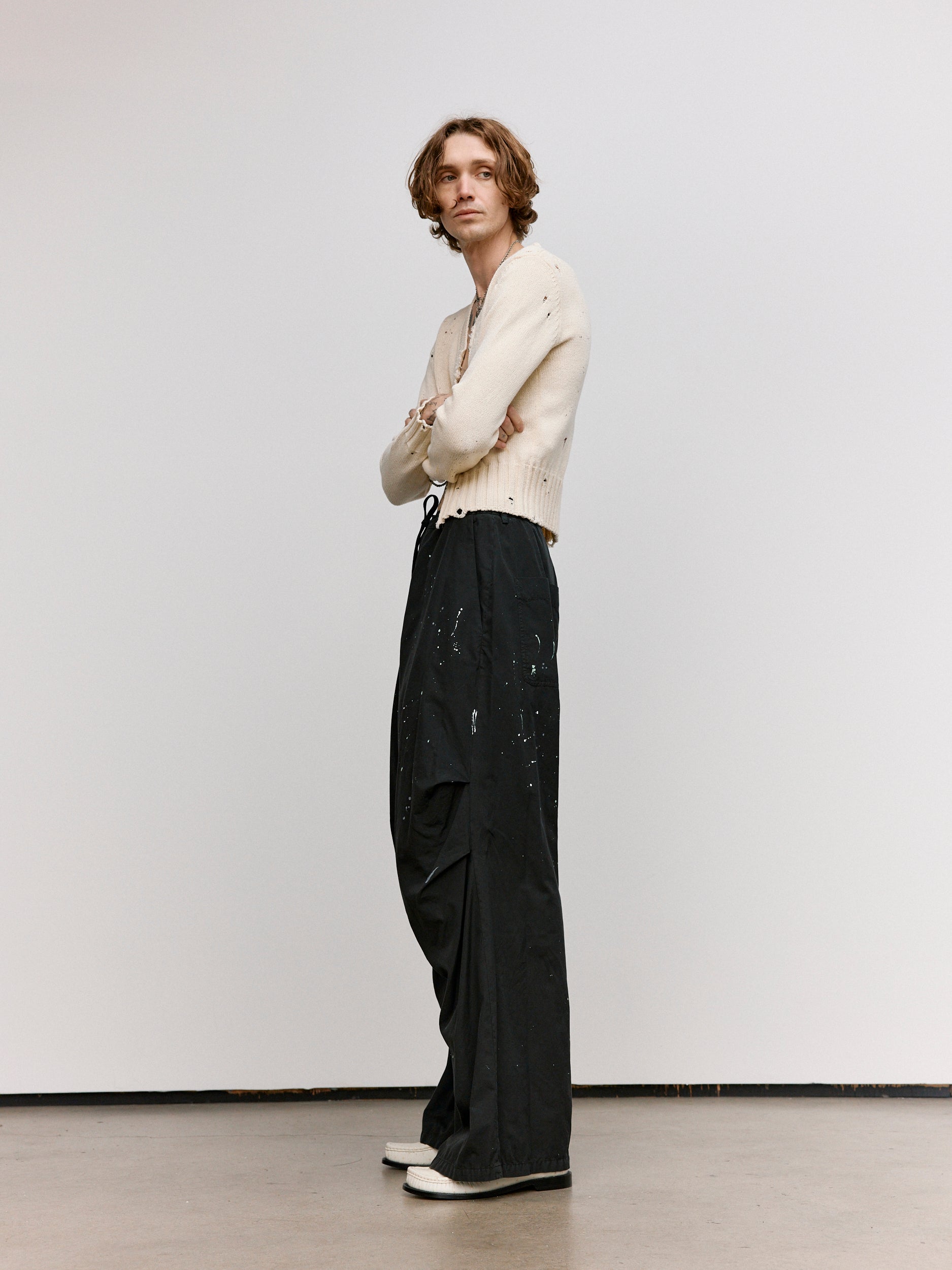 MM6 Maison Margiela Painter Trousers - Black | Garmentory