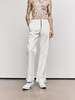 MM6 Maison Margiela Painted Wool Check Trousers - White - Thumbnail 1