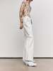MM6 Maison Margiela Painted Wool Check Trousers - White - Thumbnail 3