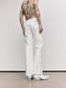 MM6 Maison Margiela Painted Wool Check Trousers - White - Thumbnail 4