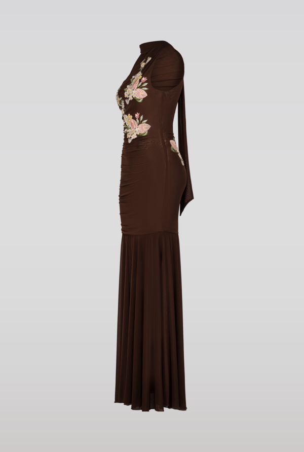 SAEMDI Embroidered Mesh Dress | Garmentory