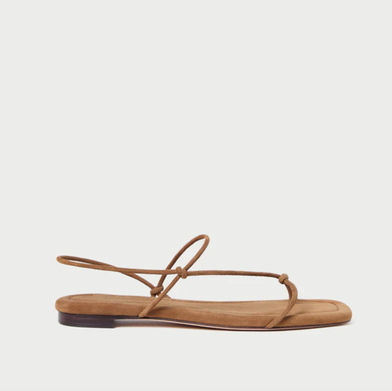 Loeffler Randall Eleanor Strappy Flat Sandal - Cacao