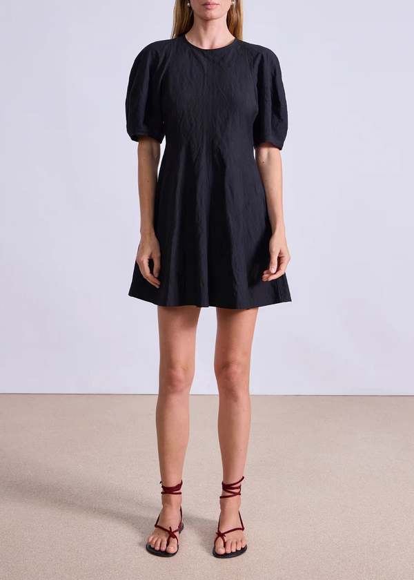 apiece apart black dress Romana Maxi L / Rosin