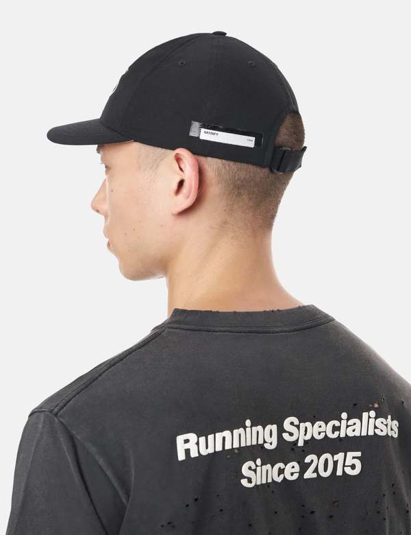 SATISFY RUNNING PeaceShell Running Cap - Black | Garmentory