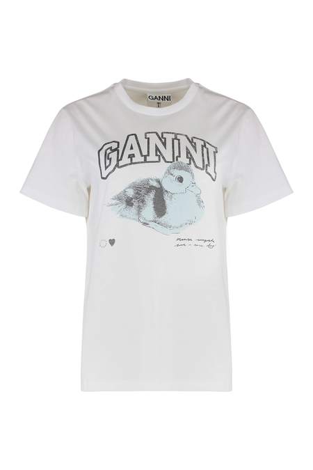 Ganni Butterfly T-Shirt - Bright White | Garmentory