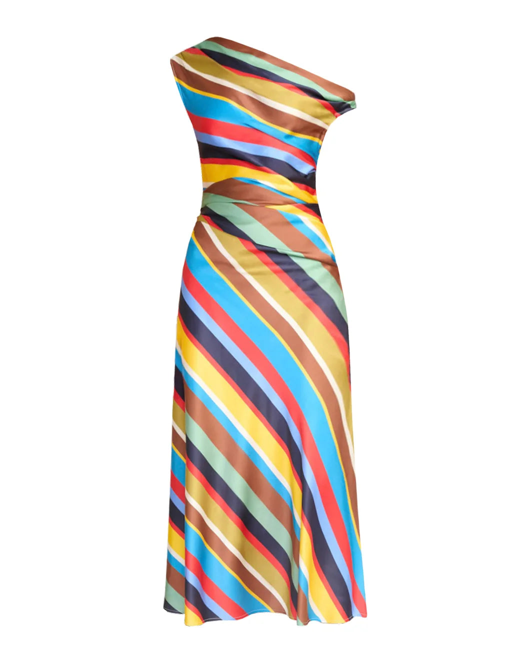 Staud Phare Silk Dress - Yellow | Garmentory