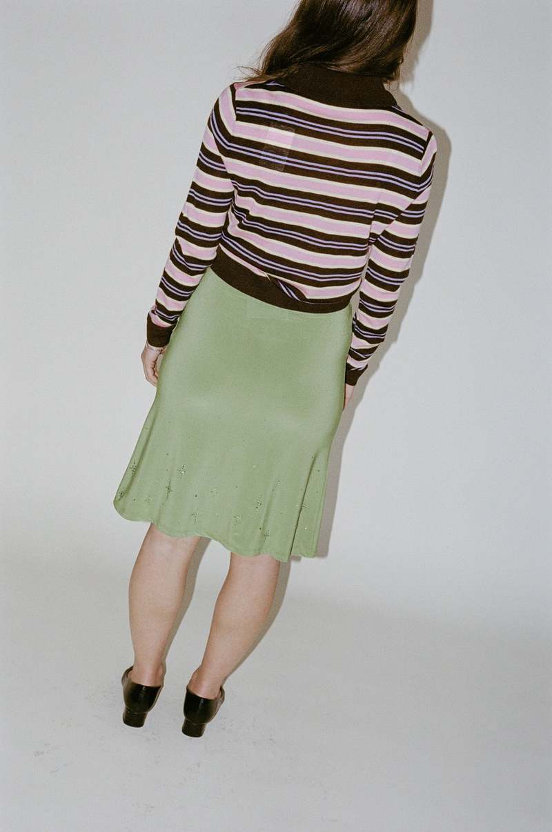 Swimcity★韓国アイドル着用★Begley skirt Amazon.com: Ezcosplay Women Striped High Waisted Sexy Slit