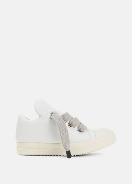 Rick Owens Jumbo Laced Low Sneakers - Pale Blue | Garmentory