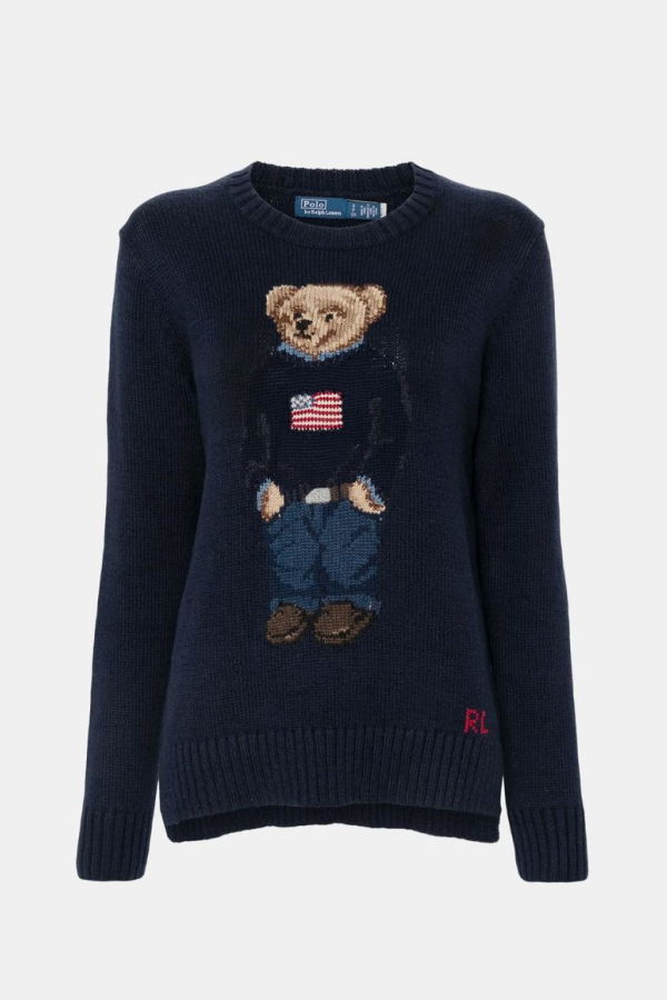 Polo Ralph Lauren Polo Bear Sweater - Navy Multi