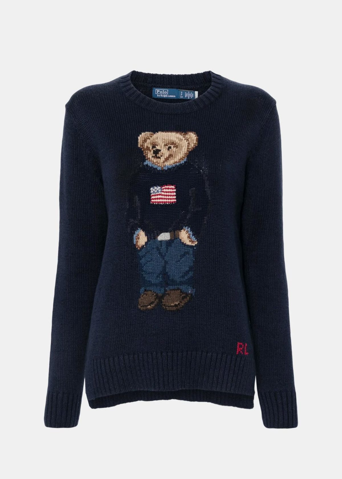 Polo Ralph Lauren Polo Bear Sweater - Navy Multi - Image 1 of 5