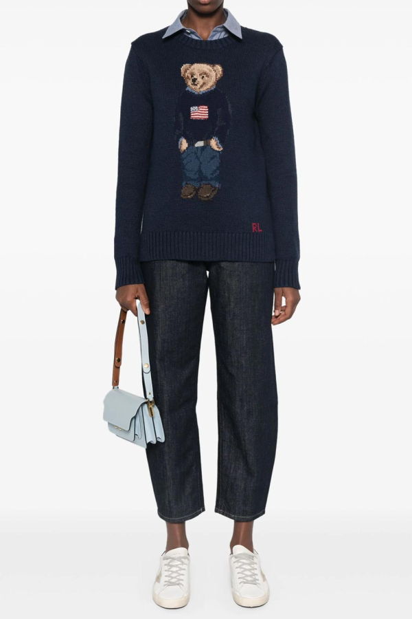 Polo Ralph Lauren Polo Bear Sweater - Navy Multi
