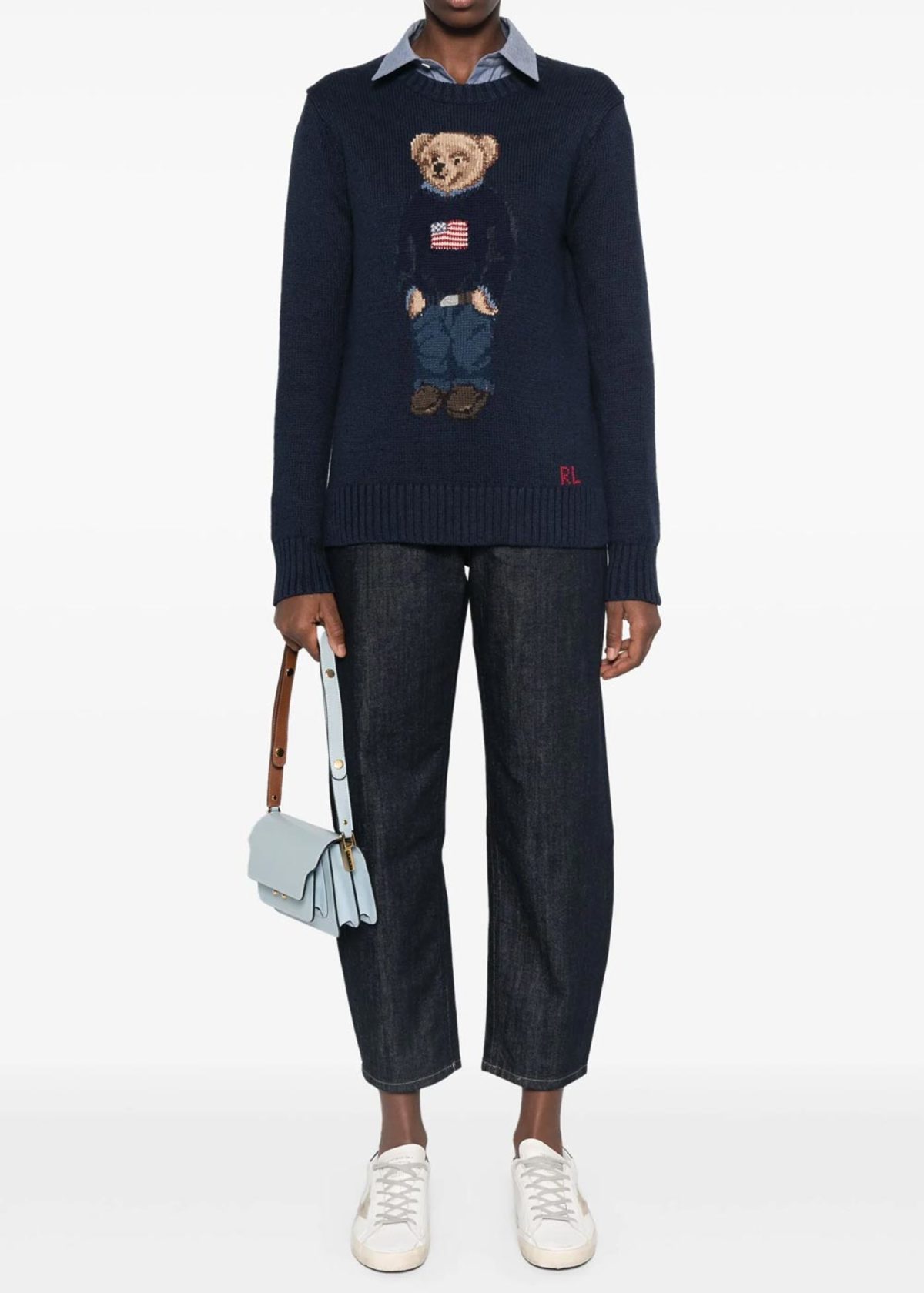 Polo Ralph Lauren Polo Bear Sweater - Navy Multi - Image 2 of 5