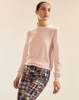 Cynthia Rowley Elea Wool Cashmere Sweater - Light Pink - Thumbnail 1