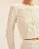 Cynthia Rowley Paloma Shrunken Cardigan - White - Thumbnail 6