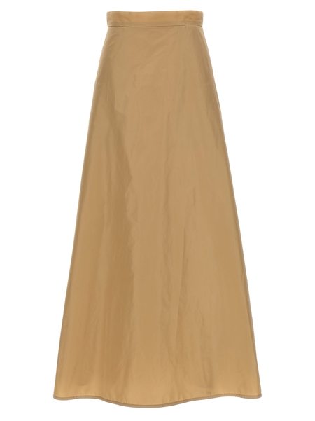 スカート Jil Sander Three Layer Cotton Skirt Grey Jil Sander Layered Jersey Midi Skirt In Grey - 30% Off