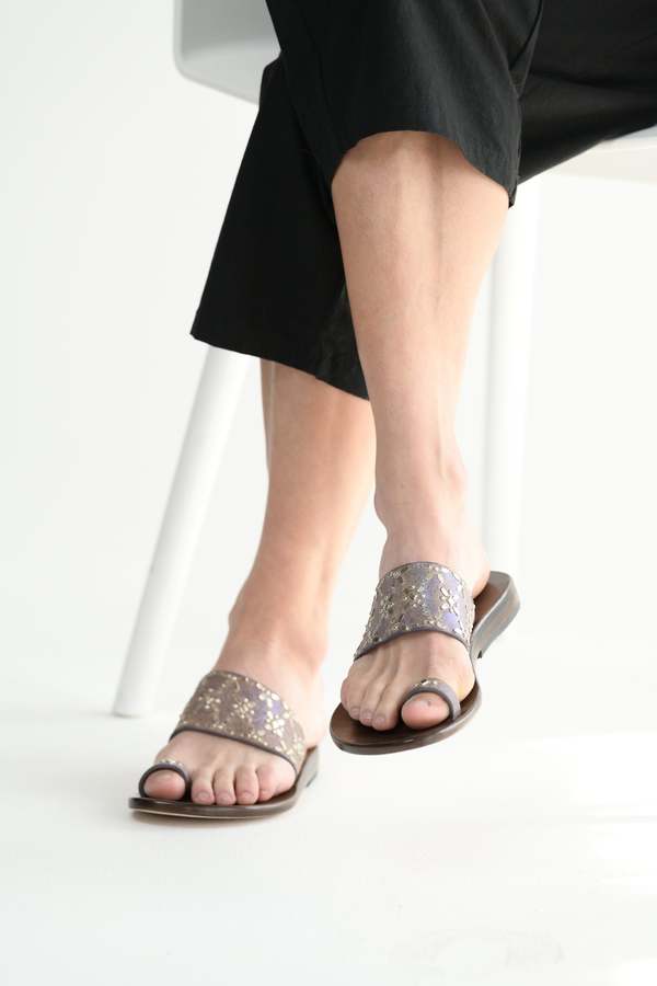 Calleen Cordero Frida Sandal - Blue Pearl