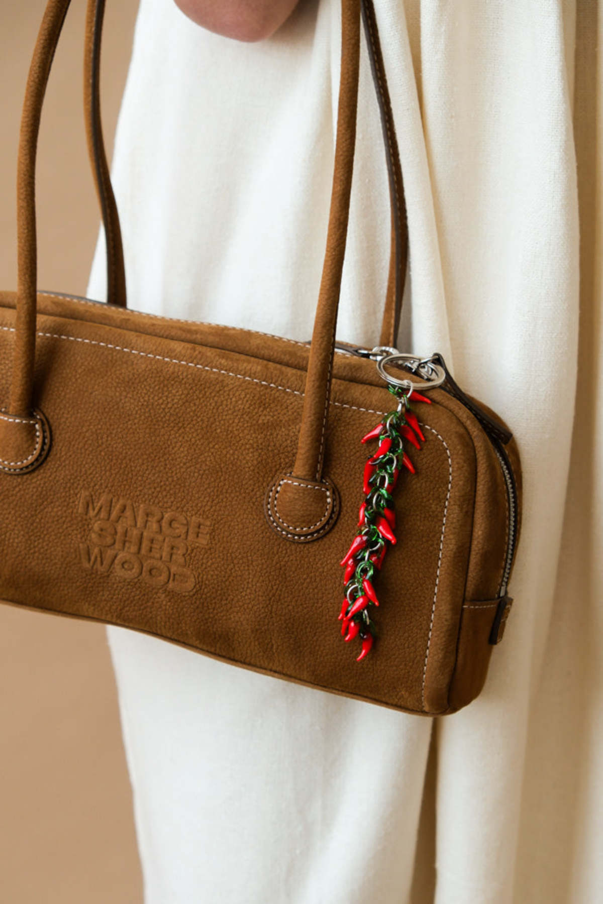[Margesherwood ] / ☆ SOFT TOTE /chestnut nubuck Marge Sherwood soft tote mini handbag brown hush nubuck
