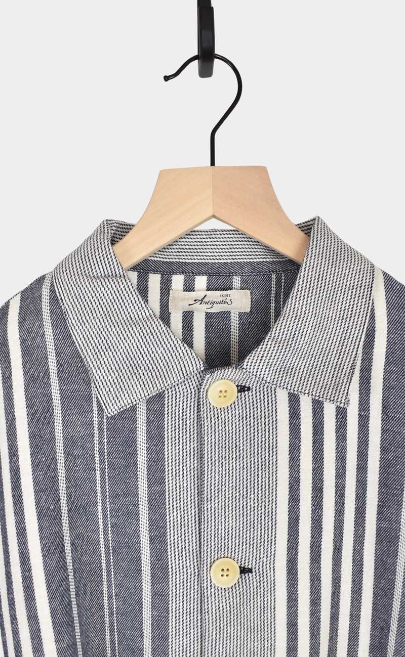 ICHI ANTIQUITES India Random Stripe Jacket - Navy