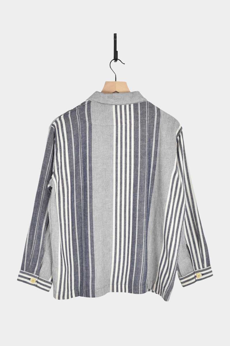 ICHI ANTIQUITES India Random Stripe Jacket - Navy