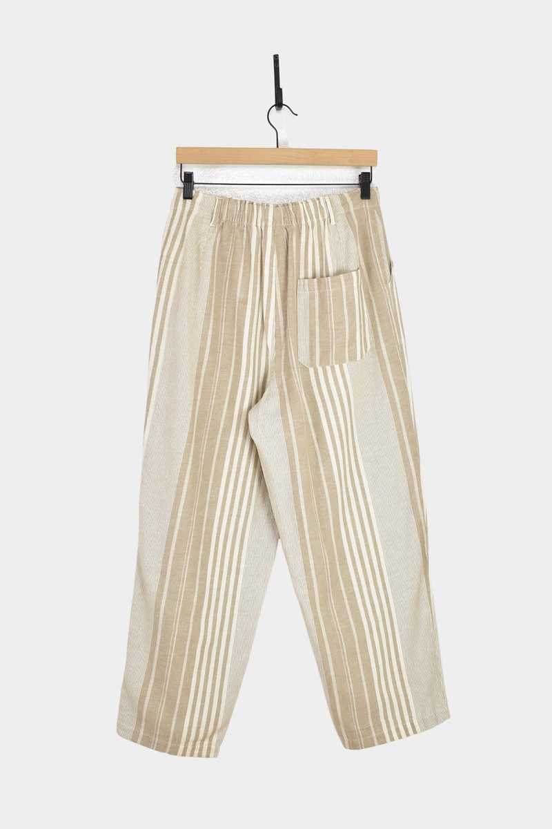 ICHI ANTIQUITES Random Stripe Pants - Natural