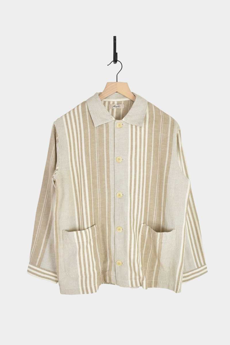 ICHI ANTIQUITES India Random Stripe Jacket - Natural ICHI ANTIQUITES India Random Stripe Jacket - Natural