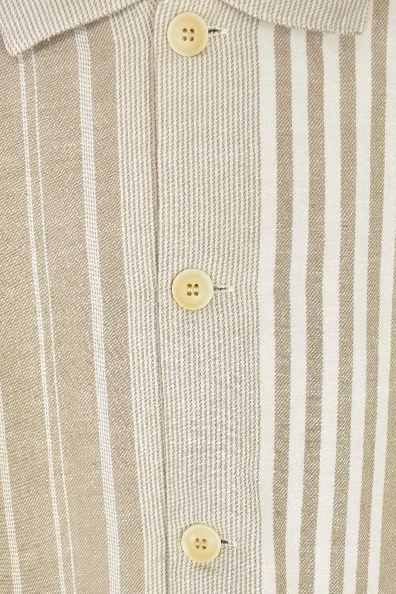 ICHI ANTIQUITES India Random Stripe Jacket - Natural ICHI ANTIQUITES India Random Stripe Jacket - Natural