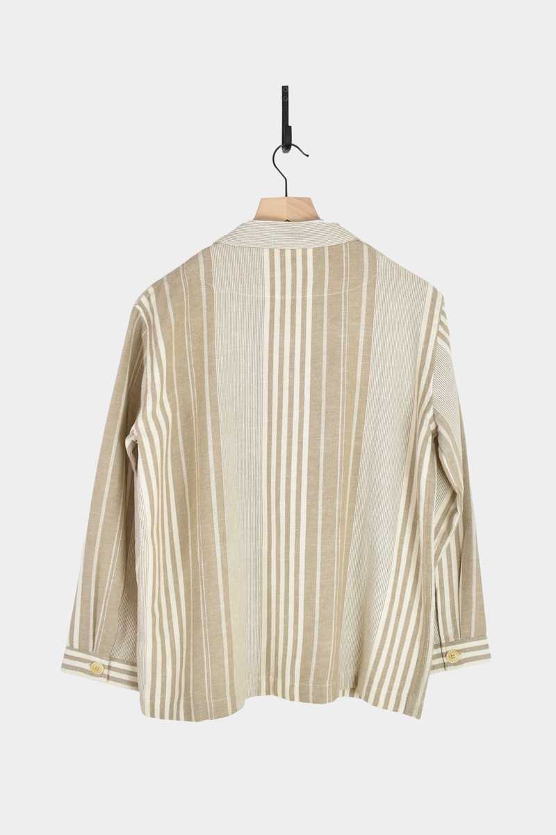 ICHI ANTIQUITES India Random Stripe Jacket - Natural ICHI ANTIQUITES India Random Stripe Jacket - Natural