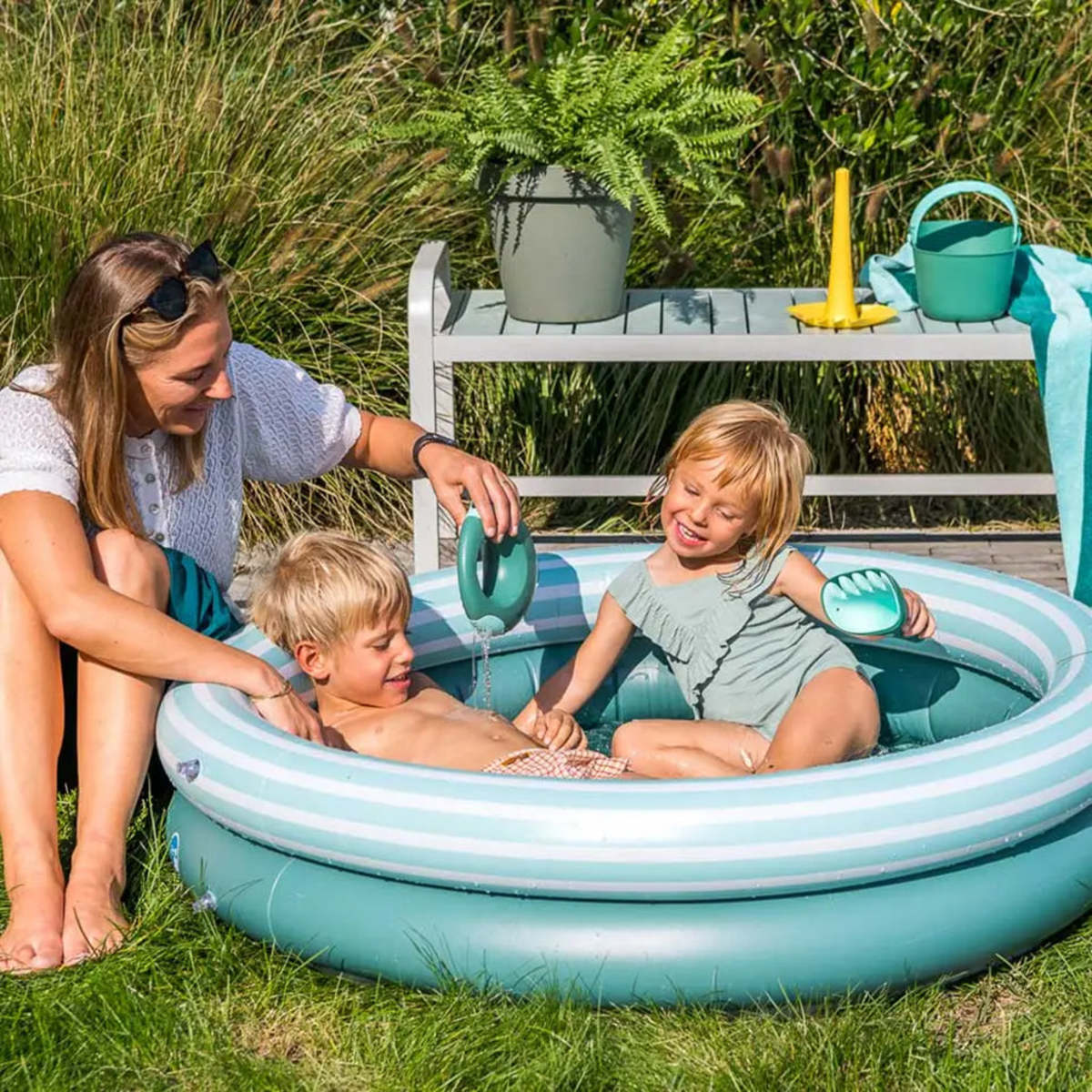 Quut Dippy 120cm Inflatable Pool - Green - Image 4 of 6