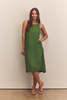 amente Back Tied Strap Dress - Green - Thumbnail 2