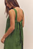 amente Back Tied Strap Dress - Green - Thumbnail 6