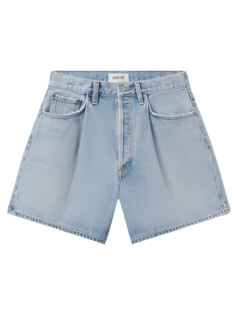 AGOLDE Rhoda Pleated A-Line Short