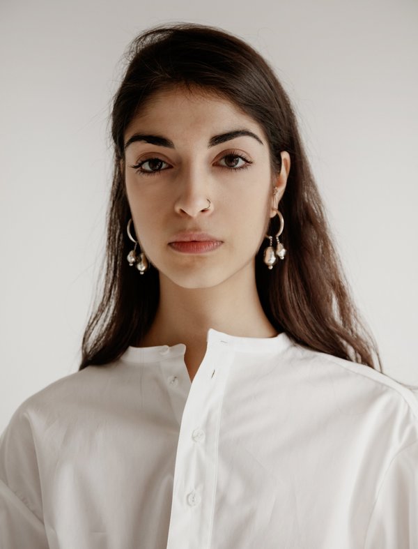 アクセサリー Lemaire PEARLS Lemaire Pearl Asymmetric Drop Earrings - Drop, Earrings - CHE24438