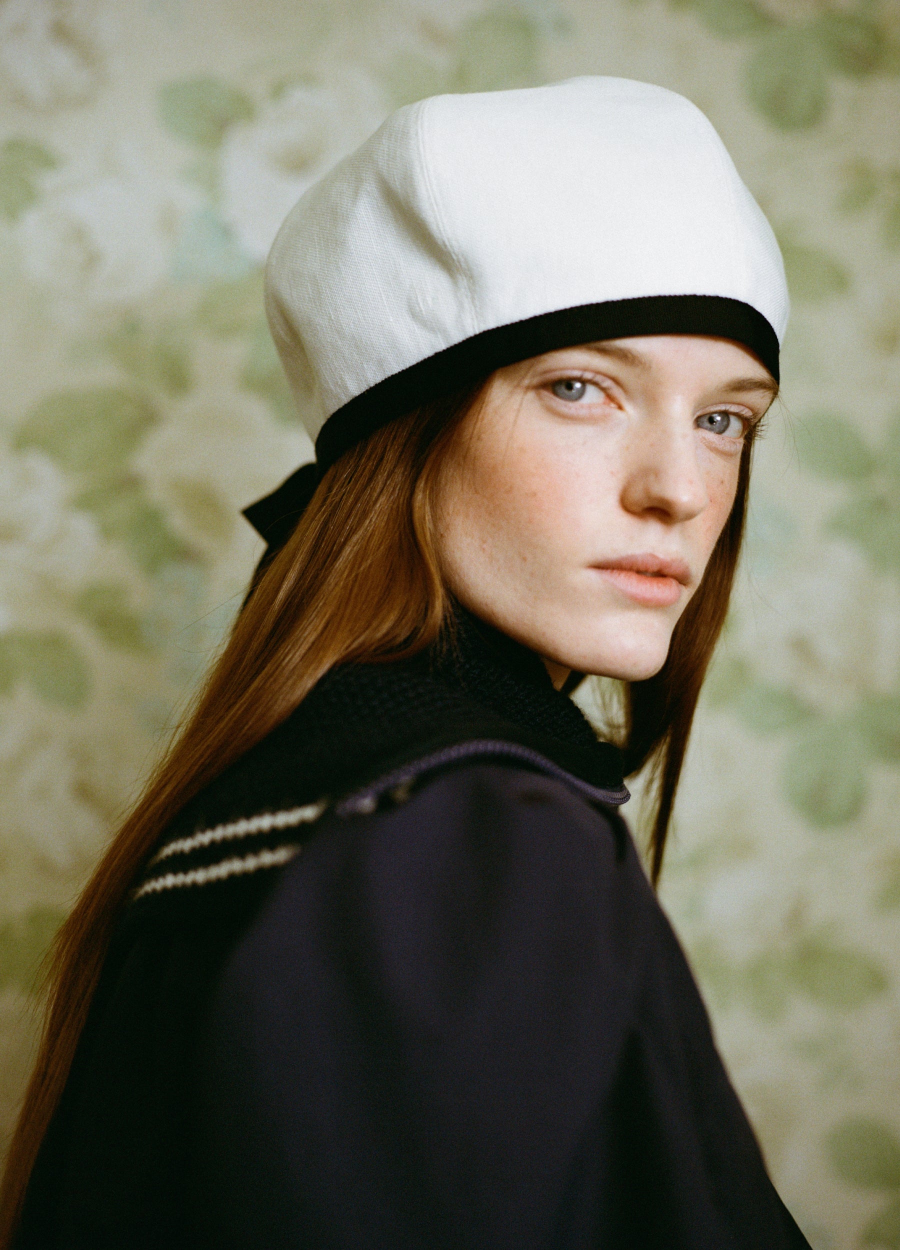 7312 Biskaya Cotton Beret Women Cream Bon Chic main image 4