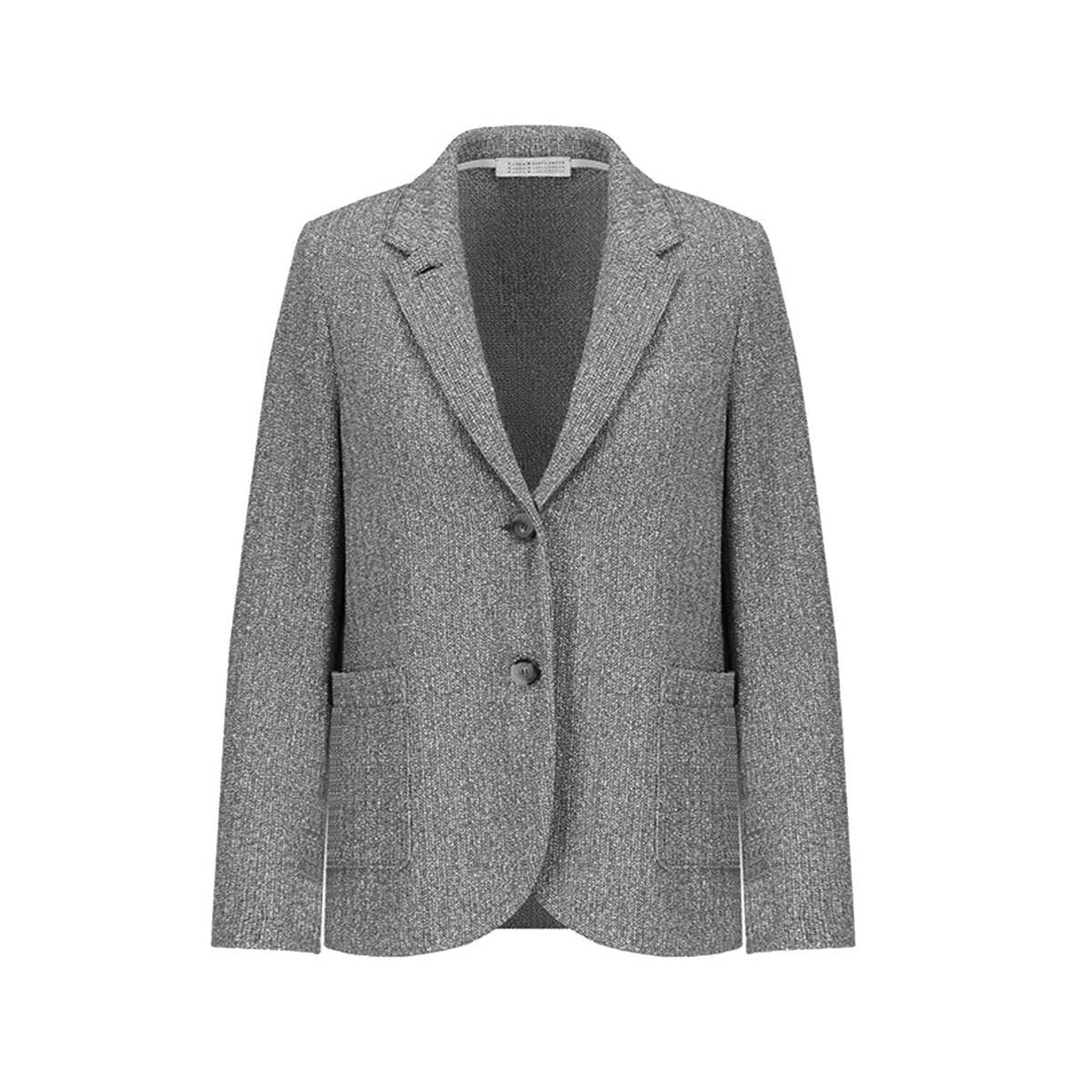 ブルゾン Harris Wharf London Anthracite Grey Double-Breasted Caban Harris Wharf London Anthracite Grey Double-breasted Caban