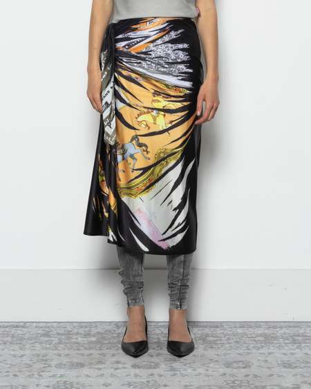 DIESEL O-Venus Midi Skirt - Black | Garmentory