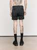TAKAHIROMIYASHITA The Soloist. Black & White Stripe Wool Shorts - Thumbnail 2