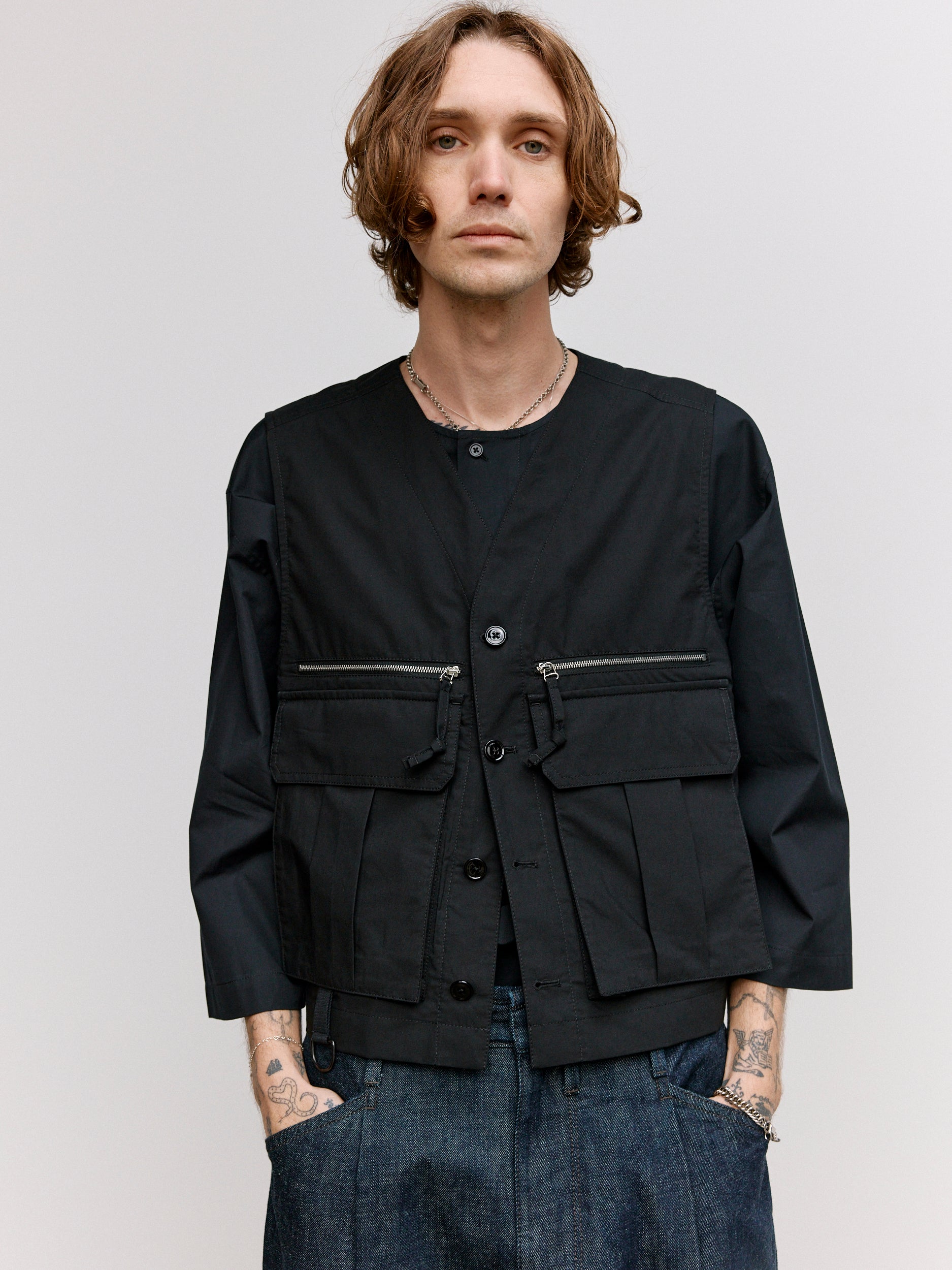 Lemaire Technical Gilet - Black | Garmentory